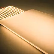 LED-Flächenlicht auf Rolle 24V – COB LED-Folie ONE flexibel | Flex LED-Sheet | Warmweiß CRI92 | nach Maß in Breite 12 cm – Länge 1 cm – 0,1 Watt – 7 Lumen – 12 LEDs