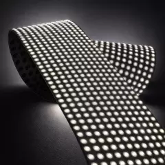 LED-Flächenlicht auf Rolle 24V – COB LED-Folie ONE flexibel | Flex LED-Sheet | Tageslichtweiß CRI94+ | nach Maß in Breite 12 cm – Länge 1 cm – 0,1 Watt – 9 Lumen – 12 LEDs