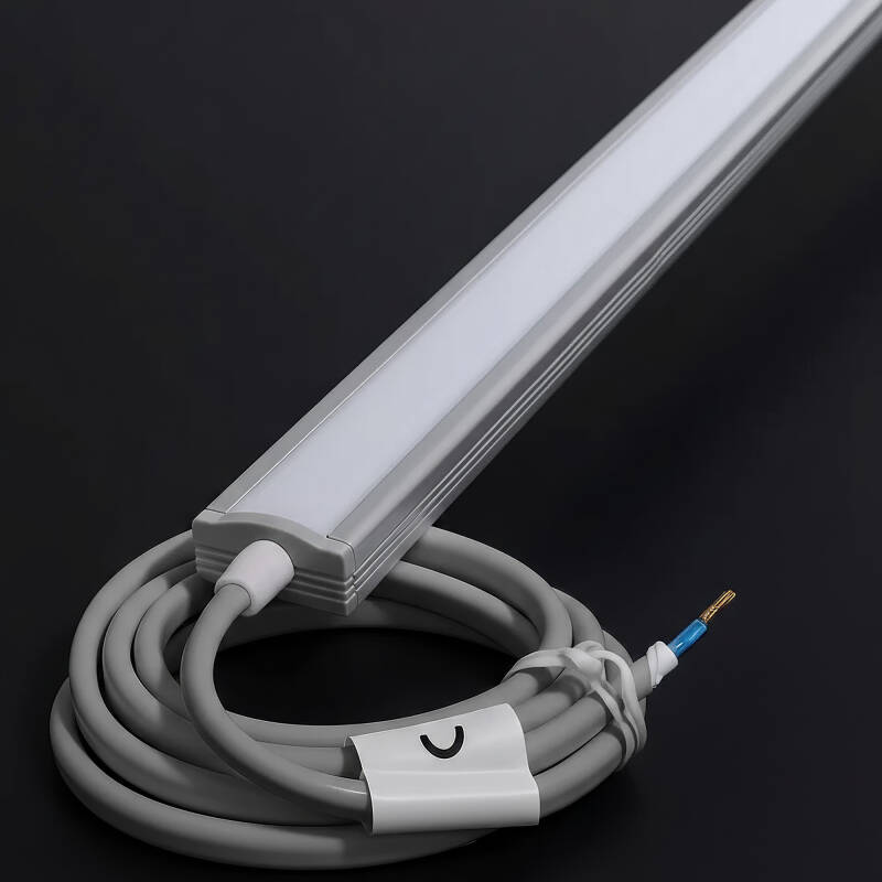 230V COB LED-Leiste linear – flache Unterbauleuchte NICE | dimmbar diffus | Neutralweiß | 150° wasserfest (IP54)