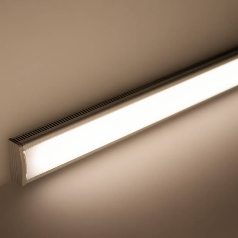 230V COB LED-Leiste linear – flache Unterbauleuchte NICE | dimmbar diffus | Neutralweiß | 150° wasserfest (IP54)