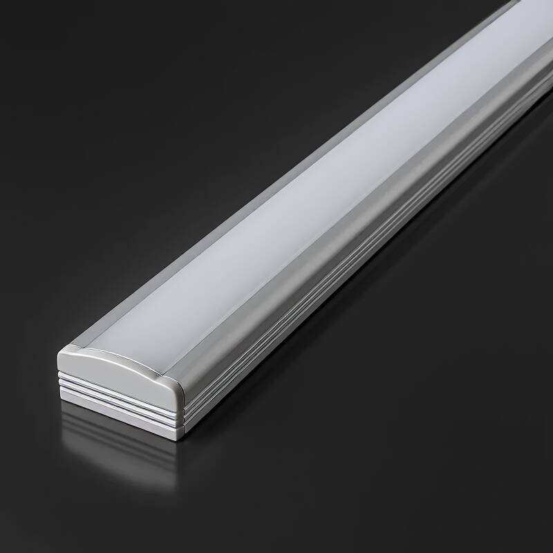 230V COB LED-Leiste linear – flache Unterbauleuchte NICE | dimmbar diffus | Warmweiß | 150° wasserfest (IP54)