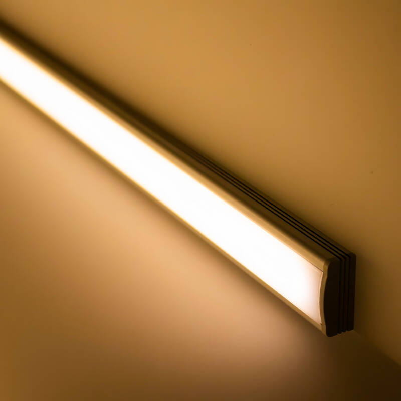 230V COB LED-Leiste linear – flache Unterbauleuchte NICE | dimmbar diffus | Warmweiß | 150° wasserfest (IP54)