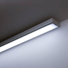 230V COB LED-Leiste linear – flache Unterbauleuchte NICE | dimmbar diffus | Tageslichtweiß | 150° wasserfest (IP54) | Maßanfertigung in Länge 15 cm – 1,3 Watt – 122 Lumen – 37 LEDs