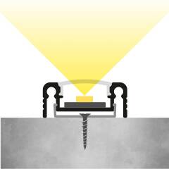 230V COB LED-Leiste linear – flache Unterbauleuchte NICE | dimmbar diffus | Tageslichtweiß | 150° wasserfest (IP54) | Maßanfertigung in Länge 15 cm – 1,3 Watt – 122 Lumen – 37 LEDs