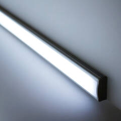 230V COB LED-Leiste linear – flache Unterbauleuchte NICE | dimmbar diffus | Tageslichtweiß | 150° wasserfest (IP54) | Maßanfertigung in Länge 15 cm – 1,3 Watt – 122 Lumen – 37 LEDs