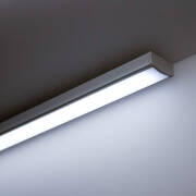 230V COB LED-Leiste linear – flache Unterbauleuchte NICE | dimmbar diffus | Tageslichtweiß | 150° wasserfest (IP54) | Maßanfertigung in Länge 15 cm – 1,3 Watt – 122 Lumen – 37 LEDs