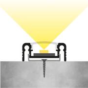 230V COB LED-Leiste linear – flache Unterbauleuchte NICE | dimmbar diffus | Tageslichtweiß | 150° wasserfest (IP54) | Maßanfertigung in Länge 15 cm – 1,3 Watt – 122 Lumen – 37 LEDs