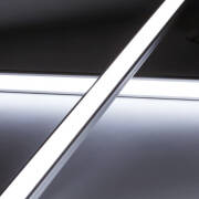230V COB LED-Leiste linear – flache Unterbauleuchte NICE | dimmbar diffus | Tageslichtweiß | 150° wasserfest (IP54) | Maßanfertigung in Länge 15 cm – 1,3 Watt – 122 Lumen – 37 LEDs