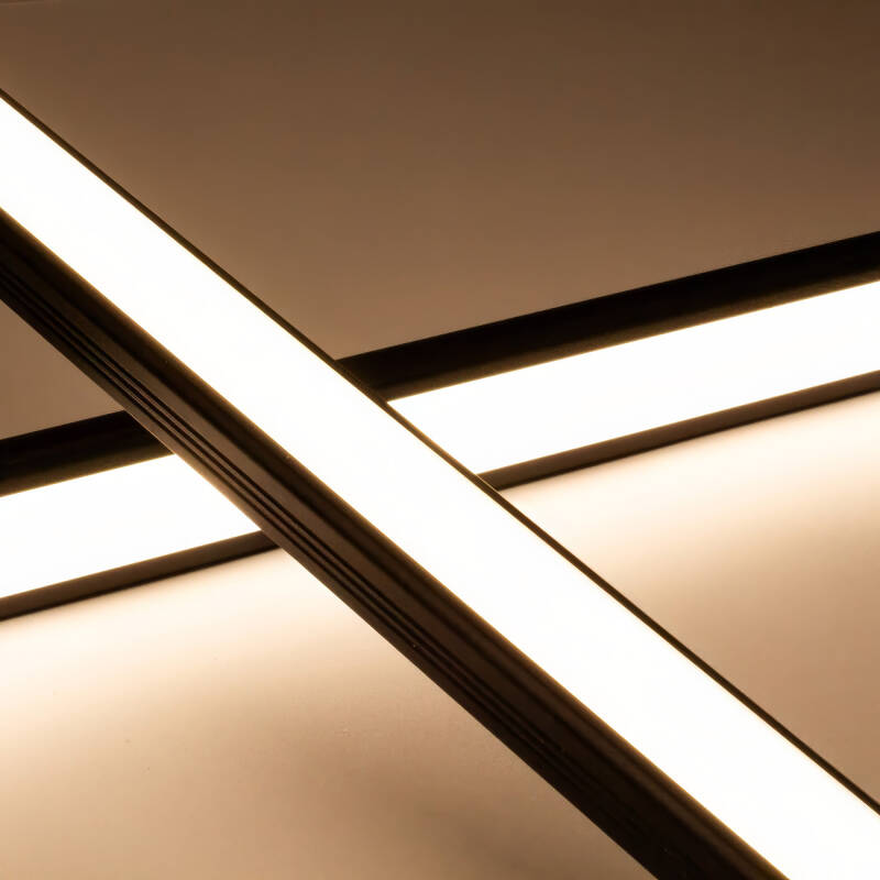 LED-Leiste 230V COB schwarz (anthrazit) – LED-Leuchte BLACK & NICE | flach - dimmbar - diffus | Neutralweiß | 150° wasserfest (IP54)