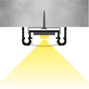 LED-Leiste 230V COB schwarz – LED-Leuchte BLACK & NICE | flach - dimmbar - diffus | Neutralweiß | 150° wasserfest (IP54)