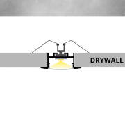 Alu Einbauprofil CONNECT-PRO – Maßanfertigung bis 200 cm – Innenmaß 21mm – Silber inkl. diffuser Abdeckung