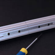 Alu Einbauprofil CONNECT-PRO – Maßanfertigung bis 200 cm – Innenmaß 21mm – Silber inkl. diffuser Abdeckung