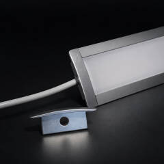 Endkappe mit Kabeldurchführung für Alu Einbauprofil CONNECT-PRO