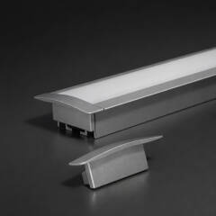 Endkappe geschlossen für Alu Einbauprofil CONNECT-PRO