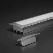 Endkappe geschlossen für Alu Einbauprofil CONNECT-PRO