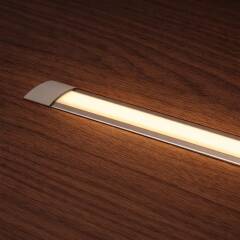 LED Alu-Einbauprofil PICO – extrem schmal (für 5mm Streifen) – Silber eloxiert & Diffus – nach Maß