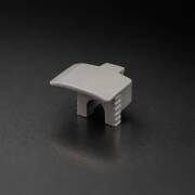 Endkappe mit Loch für Einbauprofil PICO - hellgrau