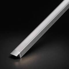 Endkappe geschlossen für Einbauprofil PICO - hellgrau