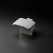 Endkappe geschlossen für Einbauprofil PICO - hellgrau