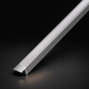 Endkappe geschlossen für Einbauprofil PICO - hellgrau