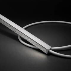 LED Alu-Aufbauprofil PICO – extrem schmal (für 5mm Streifen) – Silber eloxiert & Diffus – nach Maß