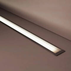 COB LED-Einbauleuchte 230V CONNECT – Diffus | Dimmbar | Neutralweiß | 150° | IP54 |  Selbstmontage SET nach Maß in Länge 41,0 cm – 3,8 Watt – 353 Lumen – 111 LEDs