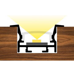 COB LED-Einbauleuchte 230V CONNECT – Diffus | Dimmbar | Neutralweiß | 150° | IP54 |  Selbstmontage SET nach Maß in Länge 25,91 m – 265,2 Watt – 24.387 Lumen – 7.659 LEDs