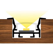 COB LED-Einbauleuchte 230V CONNECT – Diffus | Dimmbar | Neutralweiß | 150° | IP54 |  Selbstmontage SET nach Maß in Länge 46,04 m – 471,5 Watt – 43.355 Lumen – 13.616 LEDs