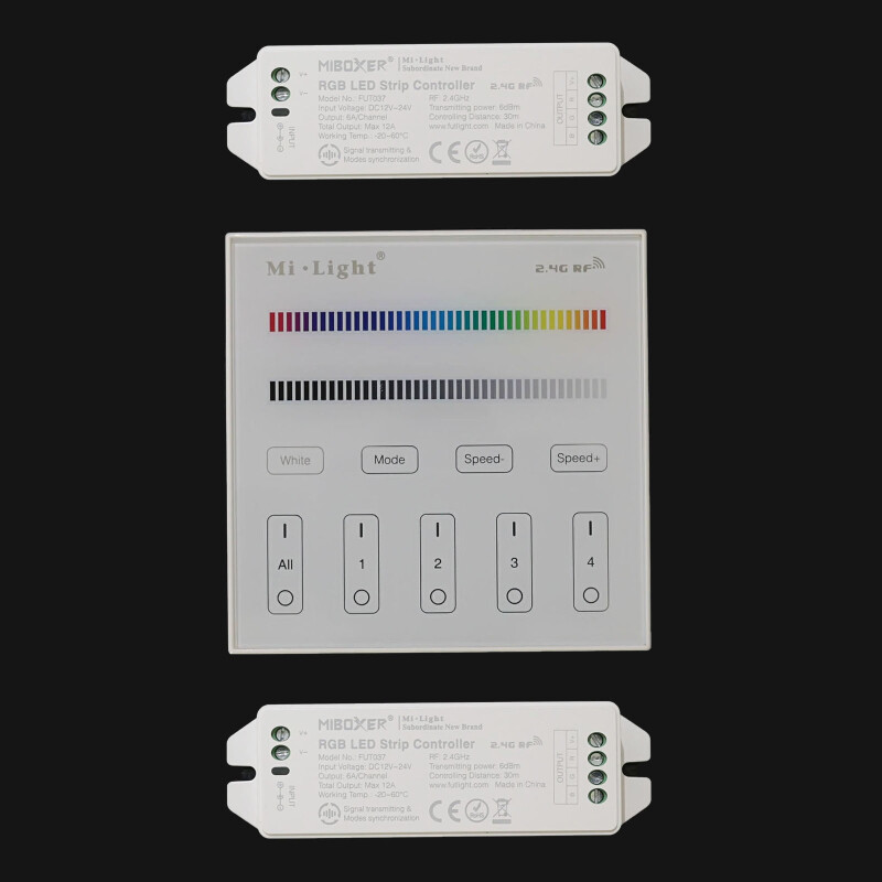 2 Zonen ( 2 Controller & 1 Touch-Panel )